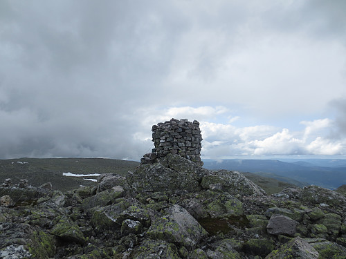 Toppen av Mælefjell, 1413 moh. 