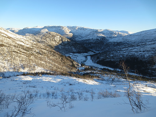 Utsikt ned i Øvstedalen fra Kalvanovi