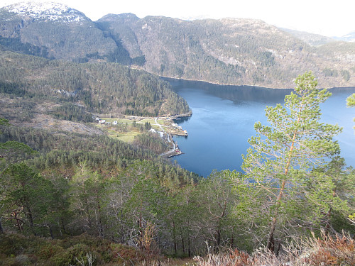 Utsikt fra toppkammen mot Gammersvik.