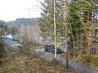 Parkering på p-lomme ca 500 meter før Gammersvik.