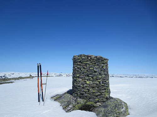 Toppen av Sandfloegga, 1721 moh. Nådd etter 4 timer og 15 min.