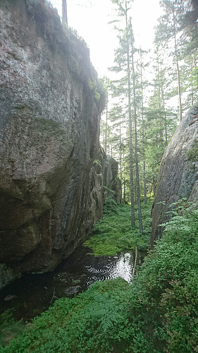 Spennende terreng mellom Bruskor og Høyslassnuten.