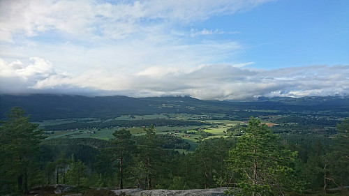 Utsikt fra Høyslassnuten, 375 moh.
