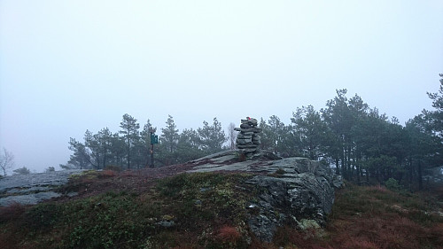 Toppen av Snøkkja, 282 moh.