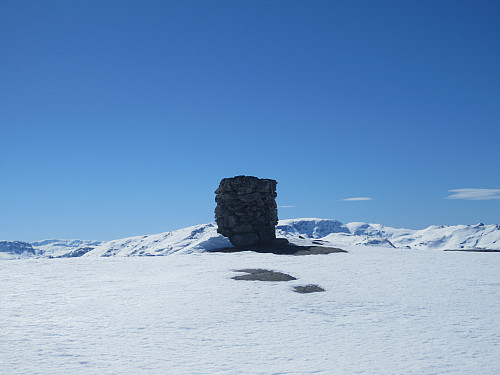 Varden på toppen av Svartenut, 1152 moh.