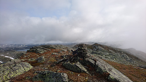 Toppen av Storarusti ti minutter senere. 