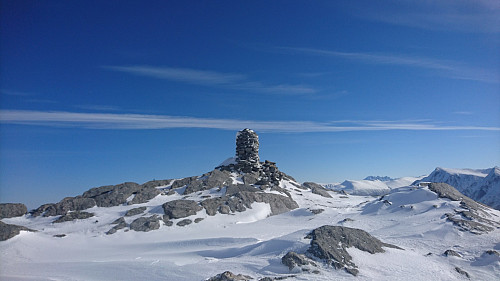 Toppen av Blåtind, 697 moh.