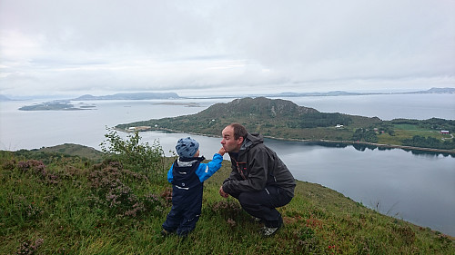 Toppen av Terøyfjellet, 148 moh.