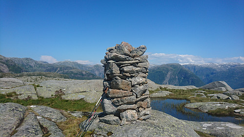 Toppen av Fagerlifjellet, 708 moh.