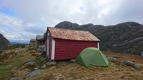 Camp på Grønrimb, ca 500 moh.