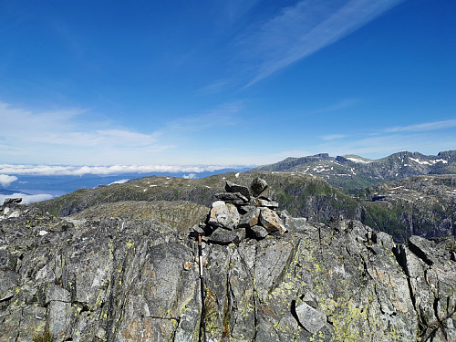 Toppen av Rindafjellet 1155 moh.