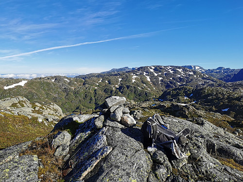 Toppen av Brandvikhorga, 1036 moh.