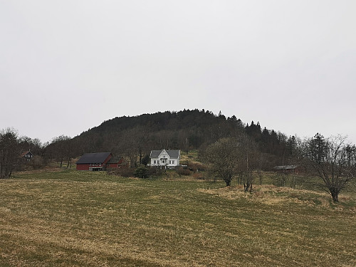 Åsen sett fra veien.