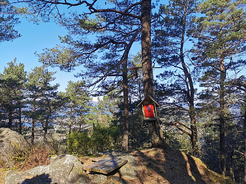 Toppen av Landåsen, 210 moh.