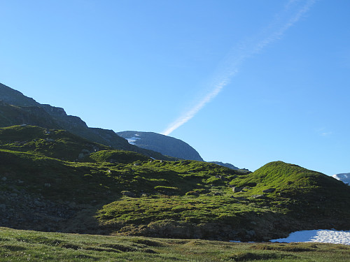 Dagens mål Knoda, 1542 moh, sett fra camp'en.