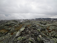 Toppen av Søre Grøndalsnuten, 1384 moh.