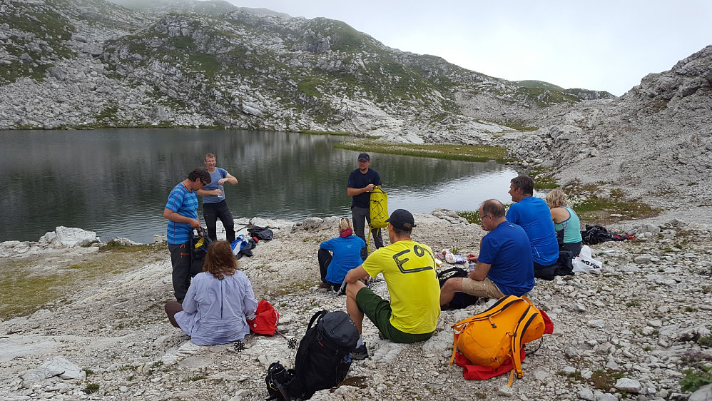 Pause ved den andre innsjøen