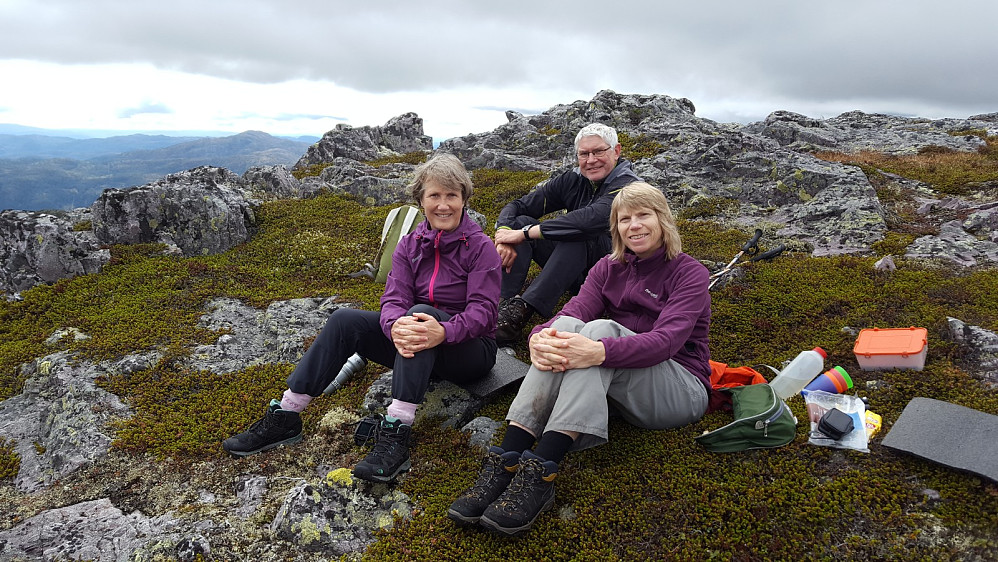 Gyrid, Bjørnar og Ann Kristin på Gruvla.
