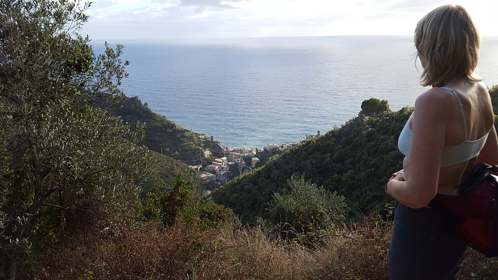 Vernazza forsvinner der nede