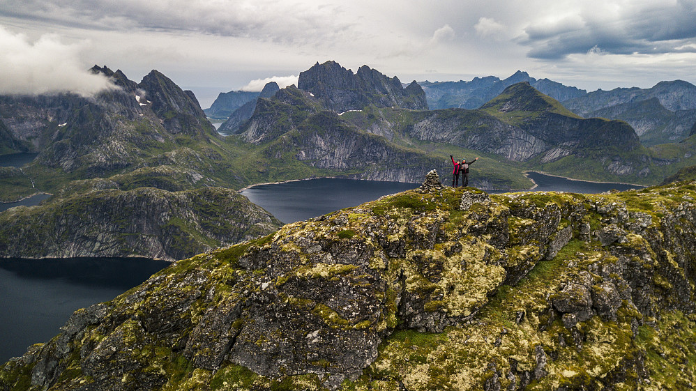 Drone photo from Paal at the 677m top