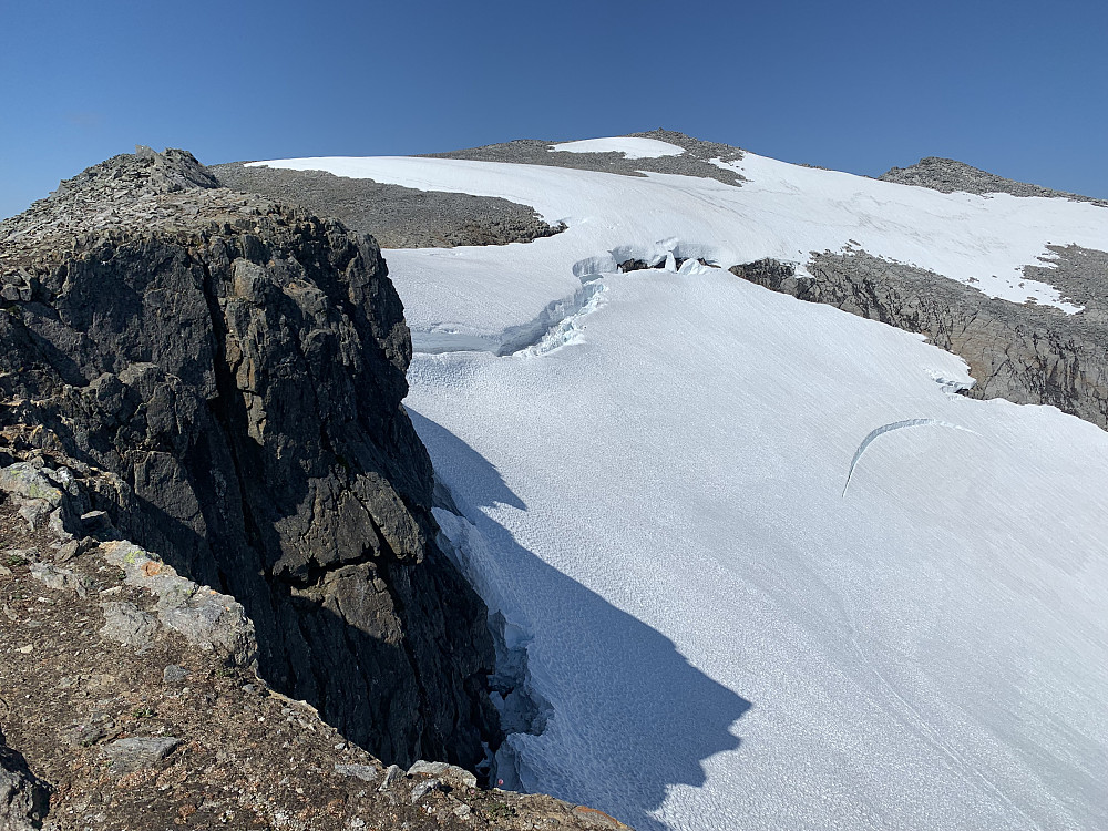 The top in the middle of the photo