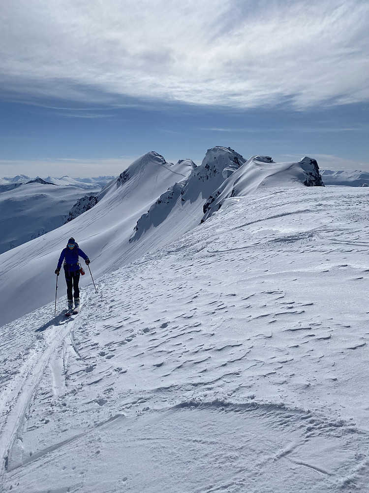 Nearing the top, 884 in the background 