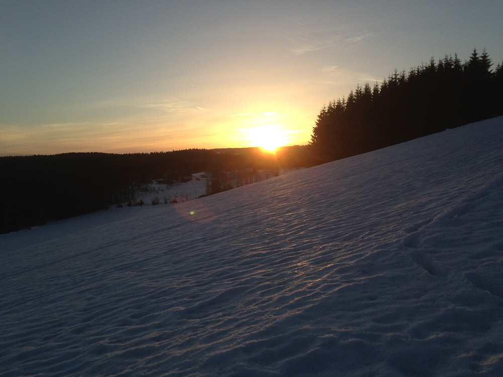 Solnedgang på Bergsjordet