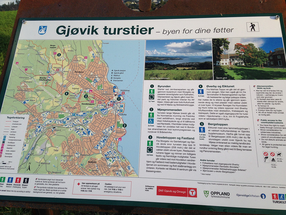 Nytt infoskilt utenfor Eiktunet