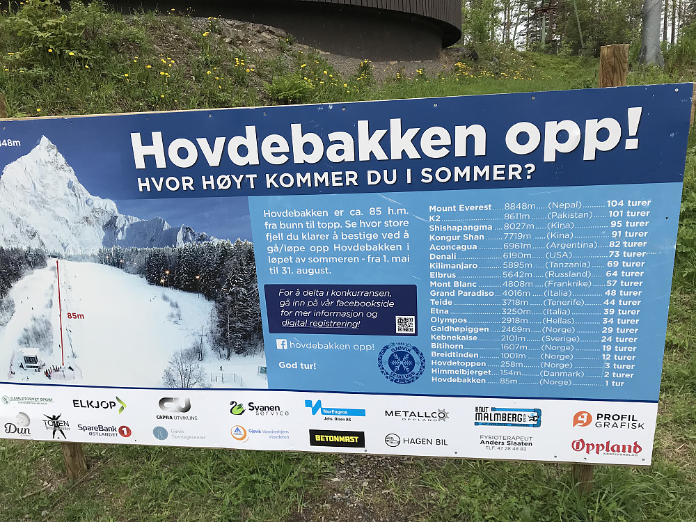 Populært å gå / trene i motbakke i Gjøvik