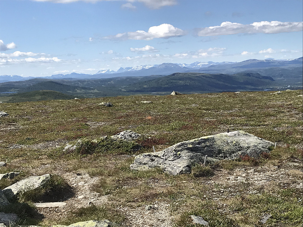 Utsikt fra Snuen mot bl.a Vågskardfjellet og Skjellbreidskampen