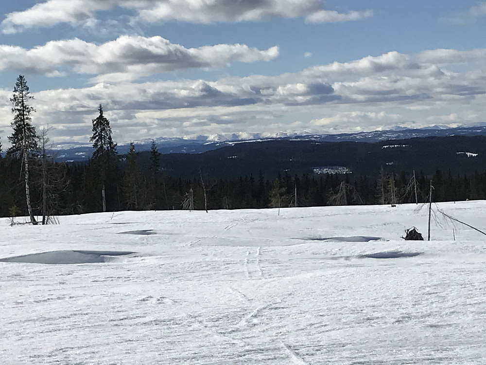 Utsikt mot Valdresfjell i nærheten av Skyberg