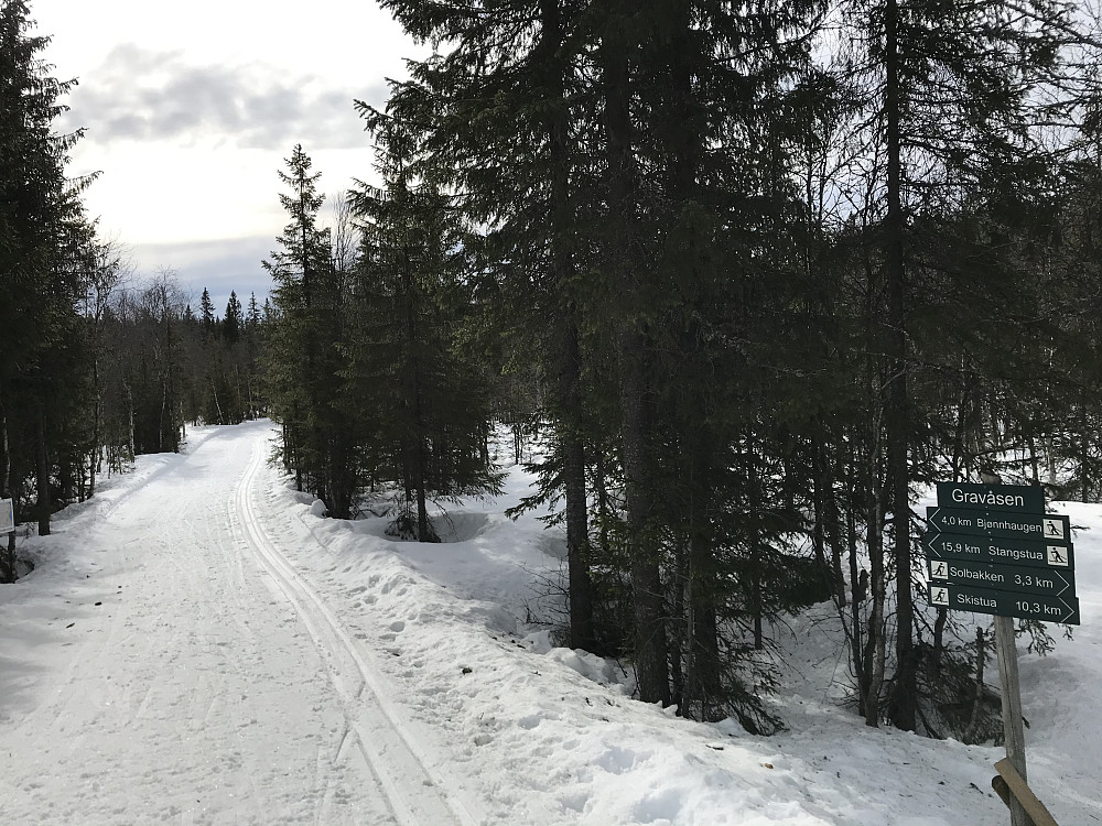 Ved starten på Gravåsen