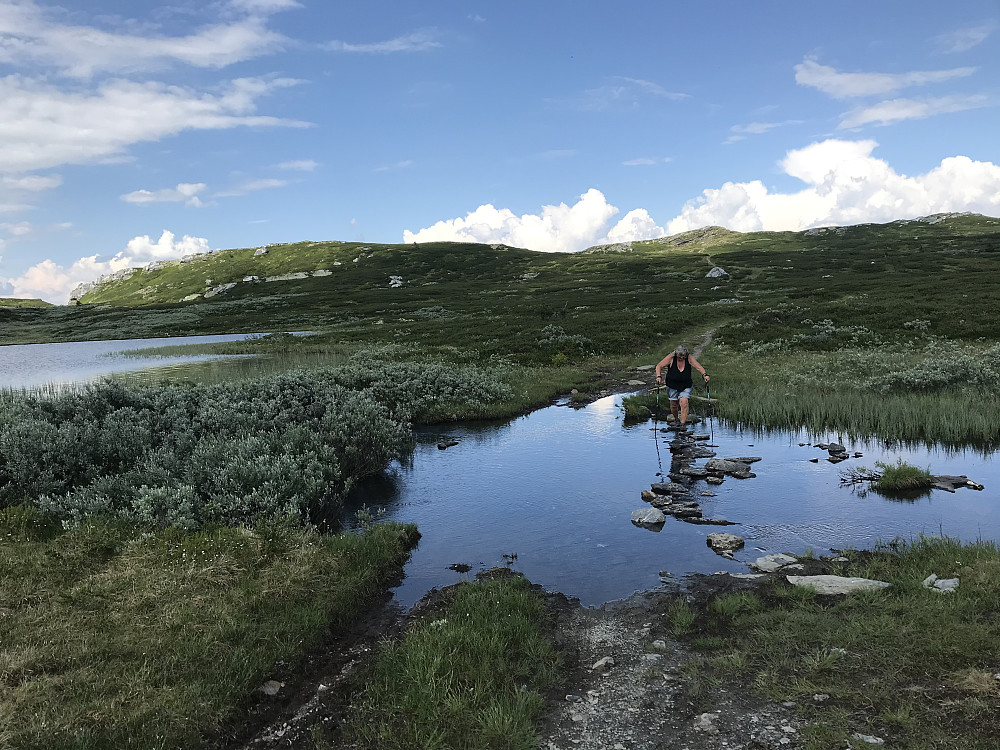  Konsentrasjon over bekken fra Sjellbreia