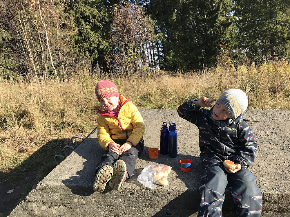 Pause med saft og boller