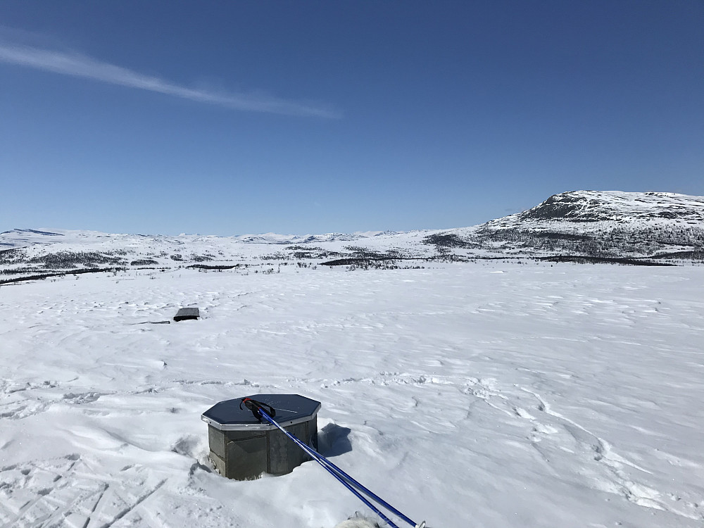 Utsiktstavla på Vetafjellet
