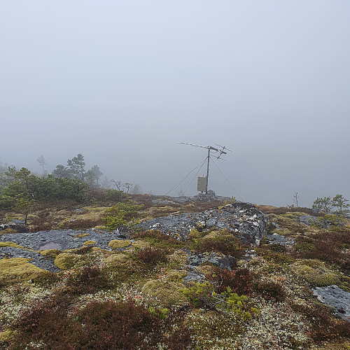 Antenne litt før toppen