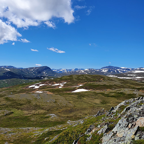 Høghø og Blåhø fra Grønlifjellet.