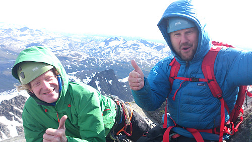 Lars og Henrik på toppen