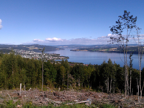 Nordover fra toppen