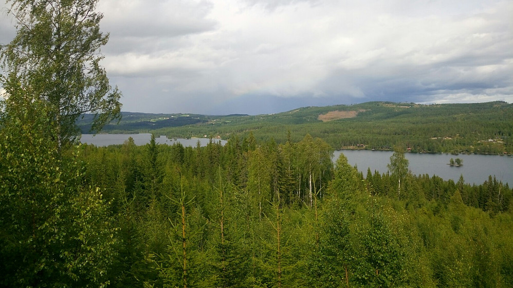 Trevatna fra utsiktspunktet