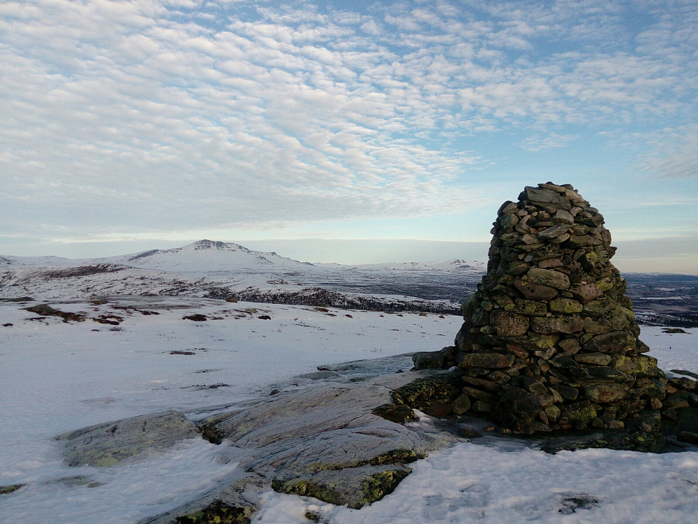 Nordøstover fra Gravfjellet