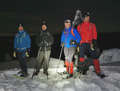 Petter, Lars, Jørn og Terje på Nyhusknappen