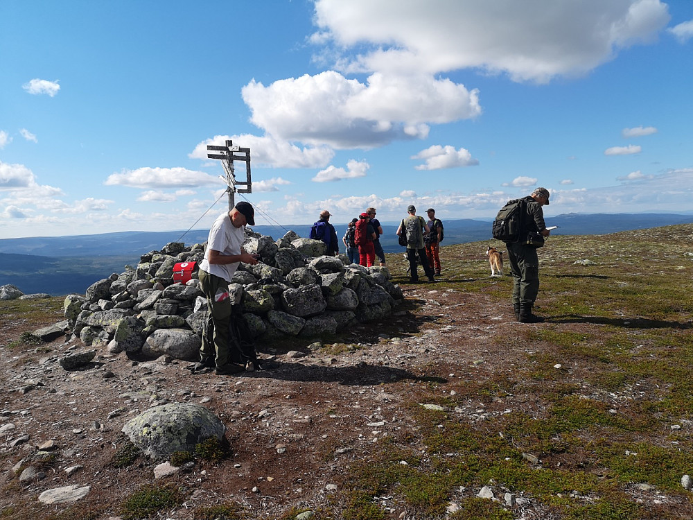 Blikufjellet, toppen