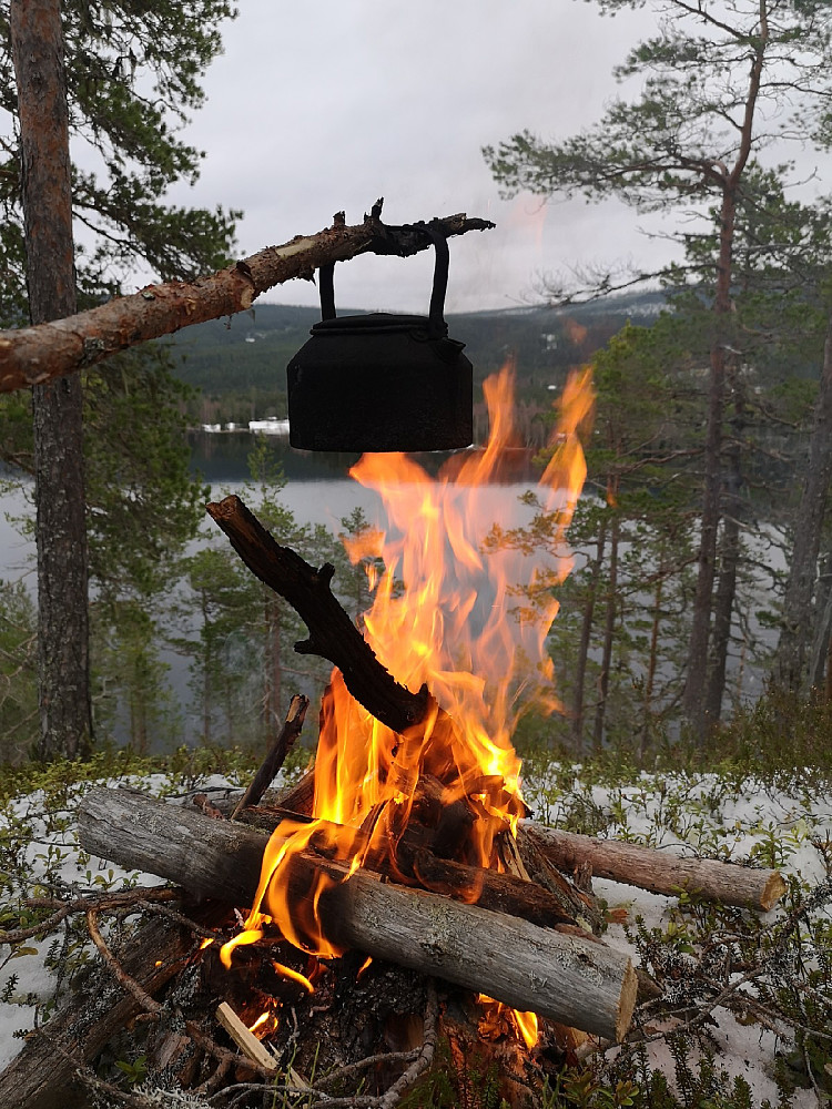 Kaffekoking langs Storsjøen