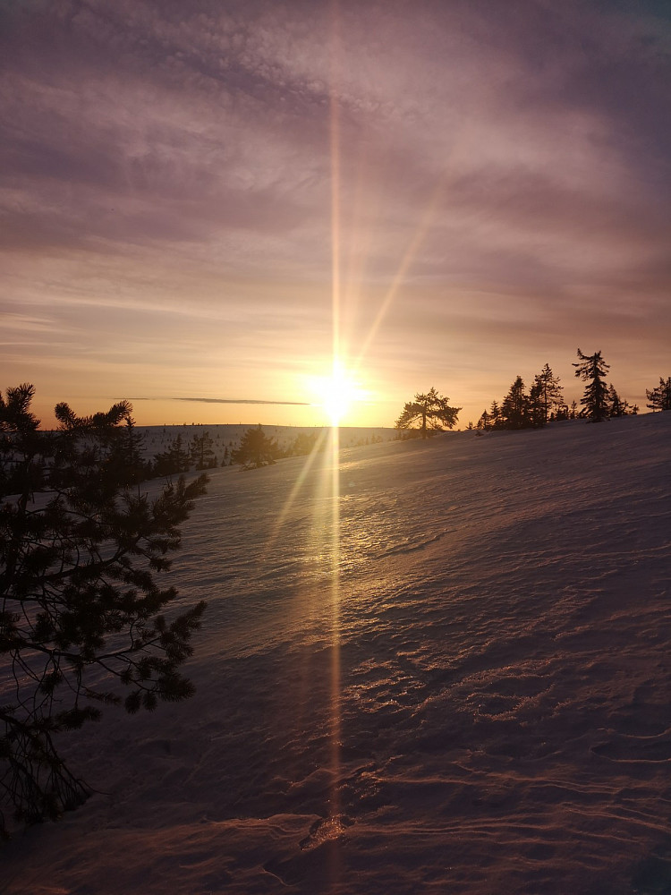 Sola er i ferd med å gå ned