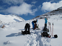 Endelig nok snø til å ta på ski, og truger....