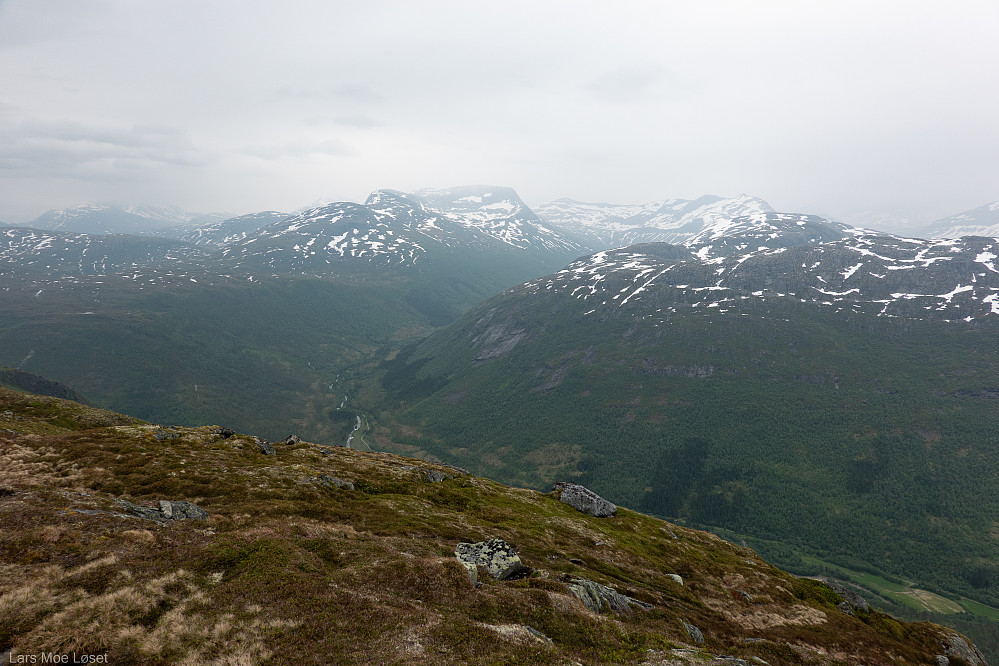 Fra Tågliknobben er utsikten upåklagelig inn Søyådalen.