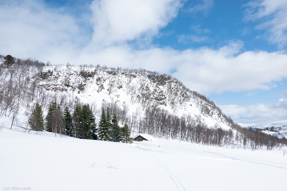 Berteberget og Mjuksætra fra vest.

