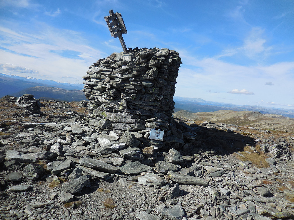 På toppen av Gråhøa, 1431 moh.