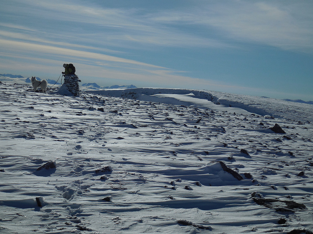 Ved toppvarden på Benkehøa Nord, 1943 moh.